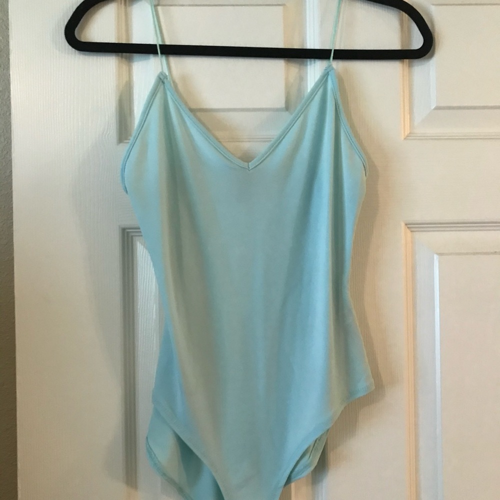 Light blue tank style bodysuit size small